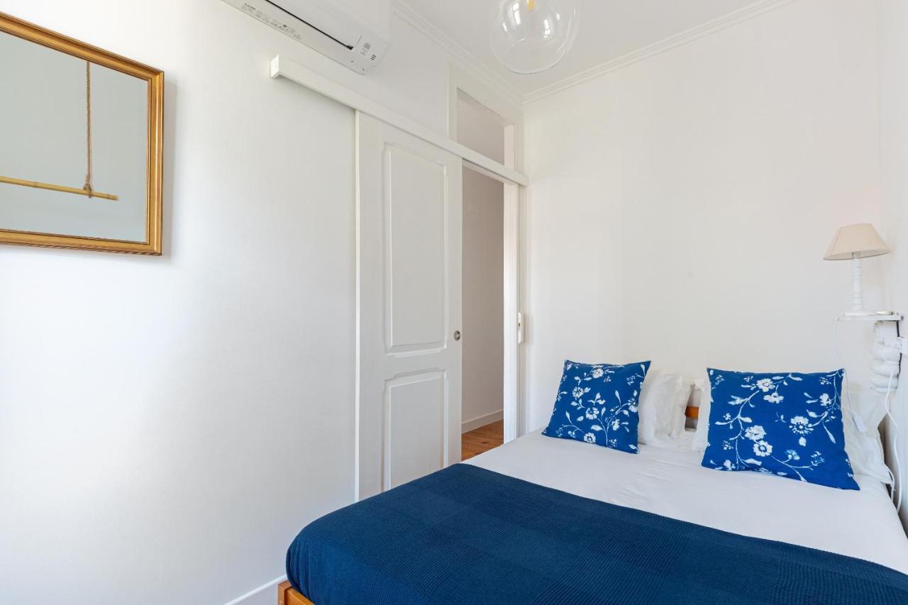 White & Blue Vintage Home In Graca Lisboa Exterior foto