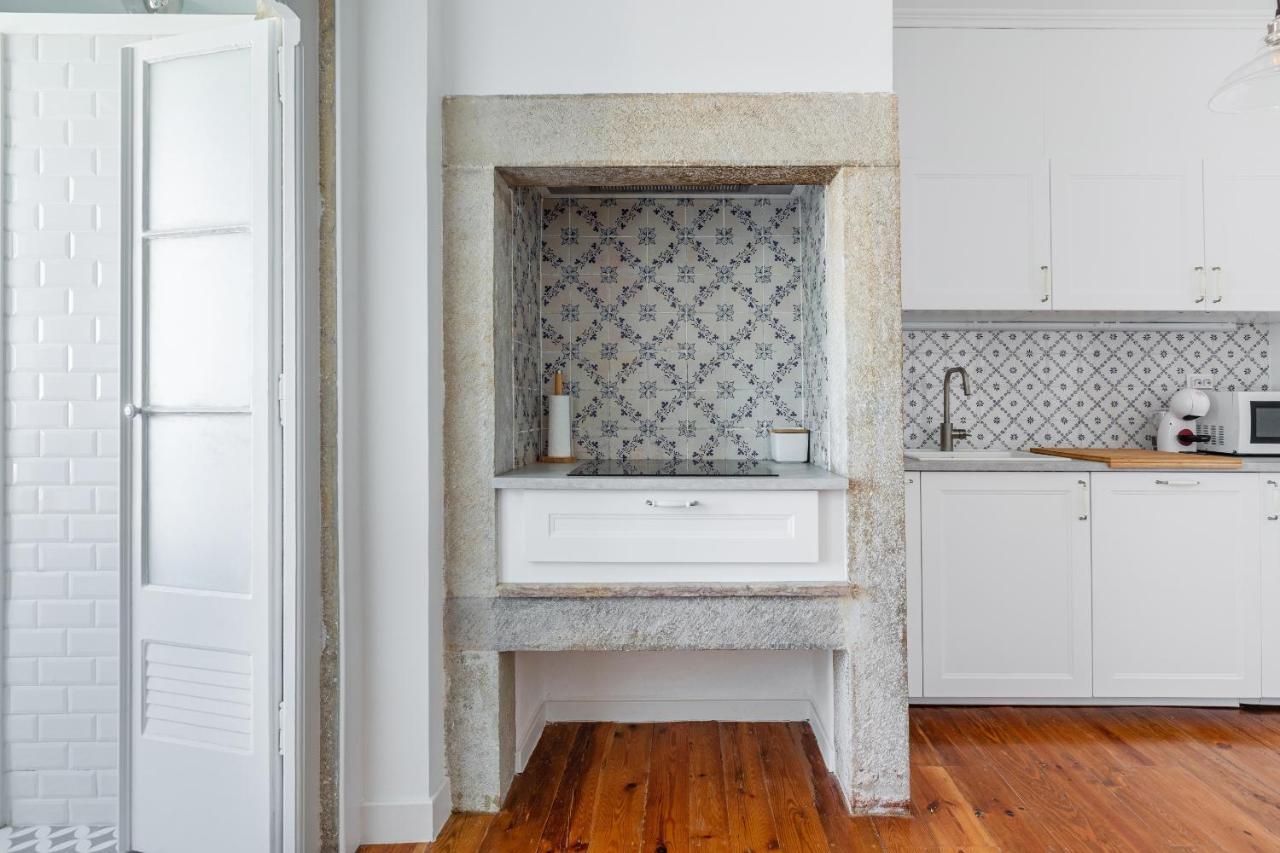 White & Blue Vintage Home In Graca Lisboa Exterior foto